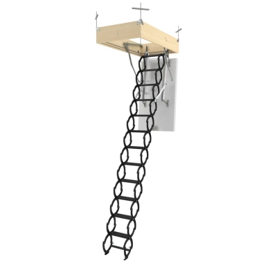 Schody strychowe FAKRO LSE Energy Efficient 60x90 cm - wysokość do 293 cm